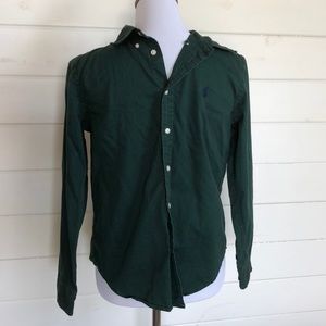 Hunter Green Button Down